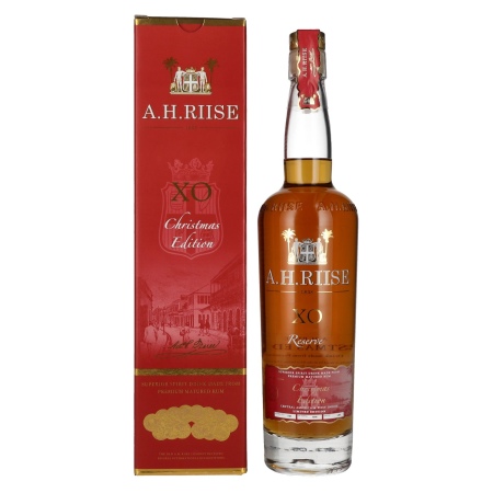 🌾A.H. Riise X.O. Reserve Christmas Superior Spirit Drink 2020 40% Vol. 0,7l in Geschenkbox | Spirits Village