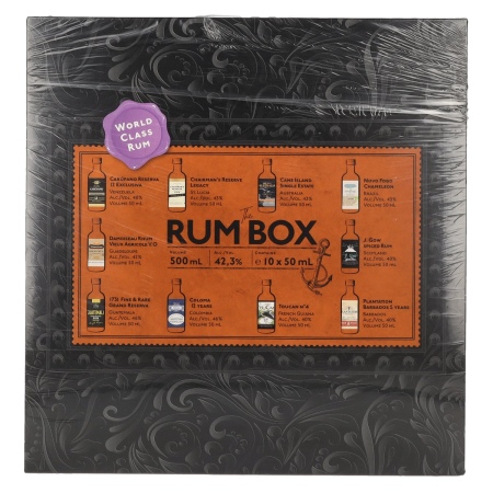 🌾The Rum Box Purple Edition 42,3% Vol. 10x0,05l in Geschenkbox | Spirits Village