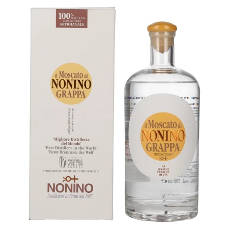 🌾Nonino Grappa Monovitigno il Moscato 41% Vol. 0,7l in Geschenkbox | Spirits Village