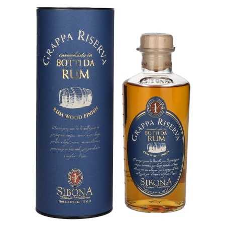 🌾Sibona GRAPPA RISERVA Botti da RUM 44% Vol. 0,5l in Geschenkbox | Spirits Village