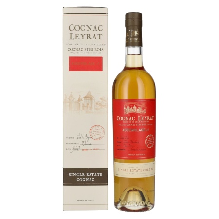 🌾Cognac Leyrat ASSEMBLAGE N° 1 Single Estate Cognac 42% Vol. 0,7l in Geschenkbox | Spirits Village