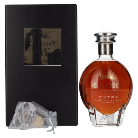 🌾Cognac Leyrat EXTRA Glory Single Estate Cognac 45% Vol. 0,7l in Holzkiste | Spirits Village