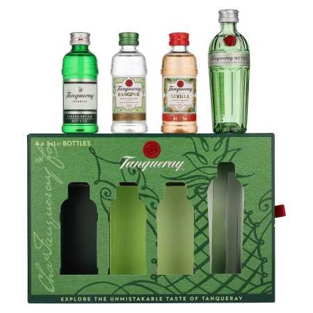 🌾Tanqueray Gin Miniaturen Set 43,3% Vol. 4x0,05l in Geschenkbox | Spirits Village