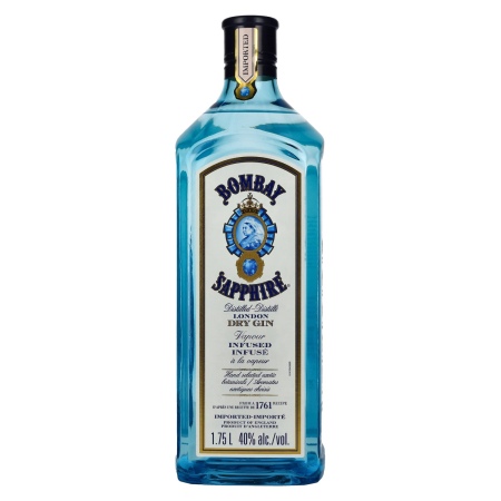 🌾Bombay SAPPHIRE London Dry Gin 40% Vol. 1,75l | Spirits Village