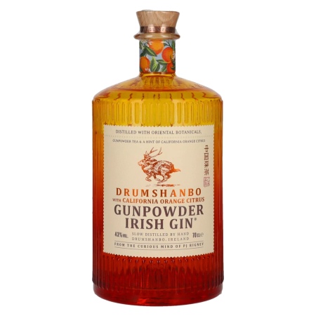 🌾Drumshanbo Gunpowder Irish Gin with California Orange Citrus 43% Vol. 0,7l | Spirits Village