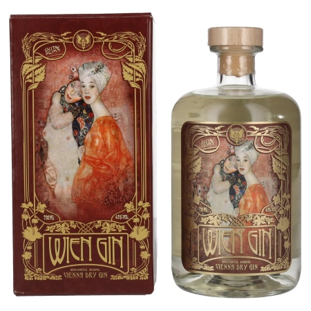 🌾Wien Gin Gustav Klimt Edition Vienna Dry Gin 43% Vol. 0,7l in Geschenkbox | Spirits Village