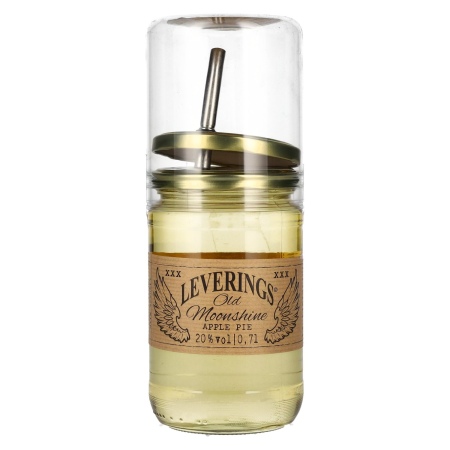 🌾Leverings Old Moonshine Apple Pie Likör 20% Vol. 0,7l mit Ausgießer | Spirits Village