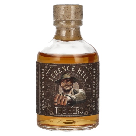 🌾Terence Hill THE HERO Voll Auf Die Nuss Haselnuss Likör 21% Vol. 0,05l | Spirits Village