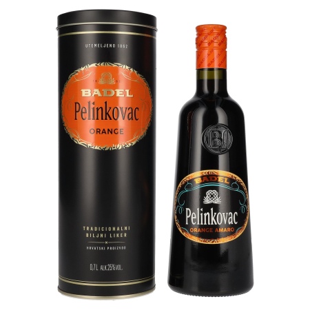 🌾Badel Pelinkovac ORANGE 25% Vol. 0,7l in Tinbox | Spirits Village