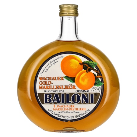 🌾Bailoni Wachauer Gold-Marillenlikör 30% Vol. 0,7l | Spirits Village