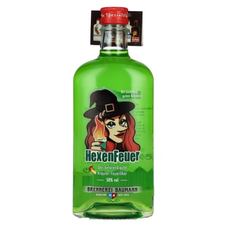 🌾Baumann HexenFeuer Kräuter-Feuerlikör 50% Vol. 0,5l | Spirits Village