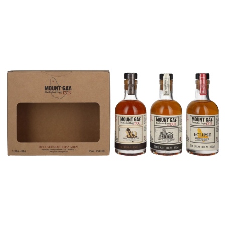 🌾Mount Gay Barbados Rum Discovery Pack 43% Vol. 3x0,2l in Geschenkbox | Spirits Village