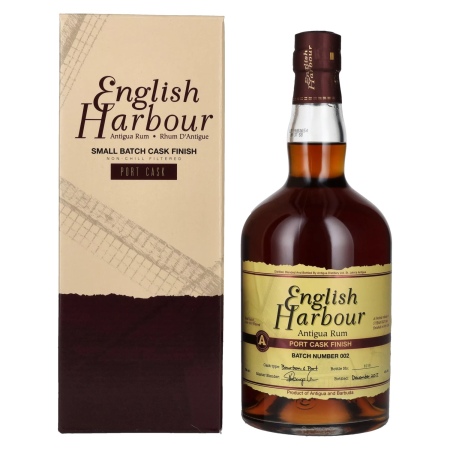 🌾English Harbour PORT CASK FINISH Small Batch Antigua Rum Batch 002 46% Vol. 0,7l in Geschenkbox | Spirits Village