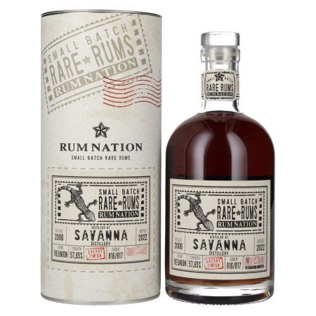 🌾Rum Nation Rare Rums SAVANNA 2006/2022 57,7% Vol. 0,7l in Geschenkbox | Spirits Village