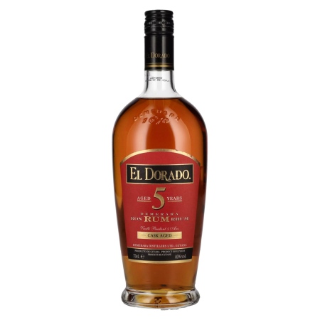 🌾El Dorado 5 Years Old Cask Aged Demerara Rum 40% Vol. 0,7l | Spirits Village