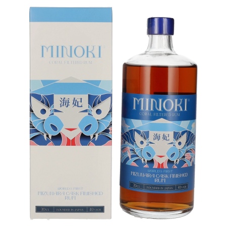 🌾Minoki Coral Filtered World's First Mizunara Cask Finished Rum 40% Vol. 0,7l in Geschenkbox | Spirits Village