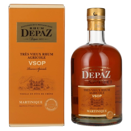 🌾Depaz Rhum Très Agricole Vieux VSOP 45% Vol. 0,7l in Geschenkbox | Spirits Village