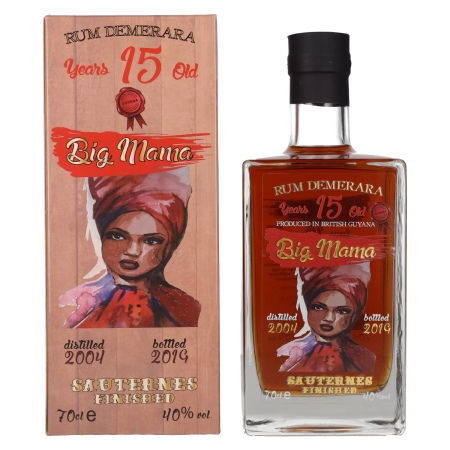 🌾Big Mama 15 Years Old Rum Demerara Sauternes Finished 2004 40% Vol. 0,7l in Geschenkbox | Spirits Village