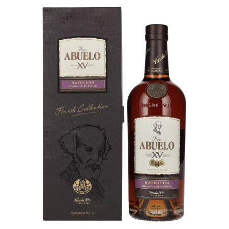 Ron Abuelo Añejo XV Años NAPOLEON Cognac Cask Finish 40% Vol. 0,7l in Geschenkbox