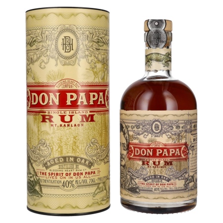 🌾Don Papa 7 Years Old Single Island Rum 40% Vol. 0,7l in Geschenkbox | Spirits Village