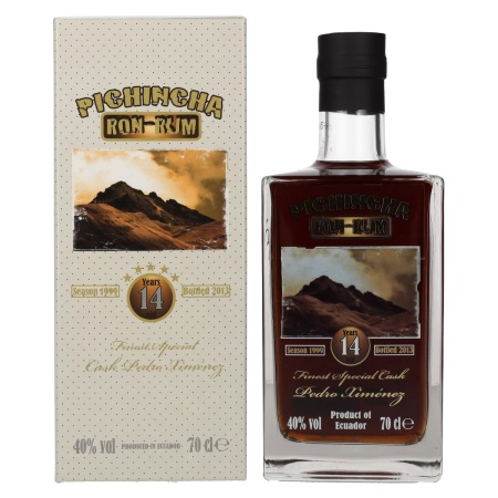 🌾Pichincha Rum 14 Years Finest Special Cask Pedro Ximénez 40% Vol. 0,7l in Geschenkbox | Spirits Village