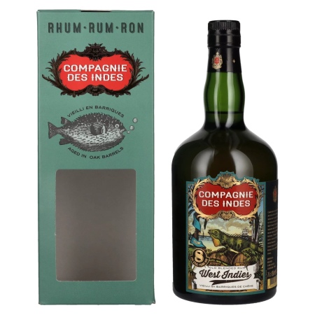 🌾Compagnie des Indes West Indies 8 Years Old Blended Rum 40% Vol. 0,7l in Geschenkbox | Spirits Village