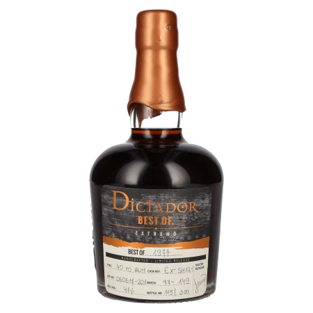 🌾Dictador BEST OF 1977 EXTREMO Colombian Rum 40YO/060617EX-SH121 41% Vol. 0,7l | Spirits Village