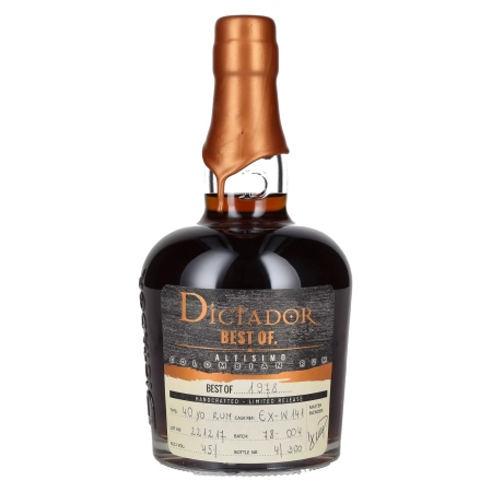 🌾Dictador BEST OF 1978 ALTISIMO Colombian Rum Limited Release 45% Vol. 0,7l | Spirits Village