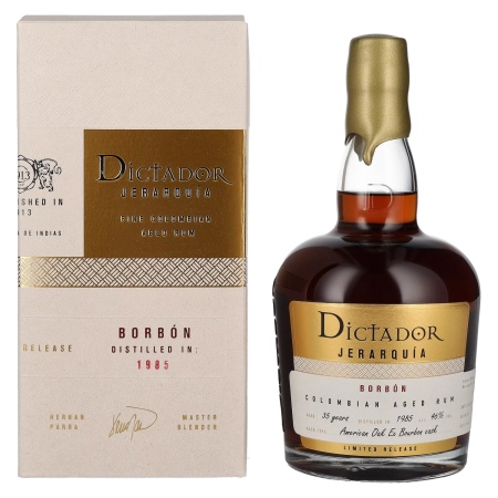 🌾Dictador JERARQUÍA 35 Years Old BORBÓN Rum 1985 46% Vol. 0,7l in Geschenkbox | Spirits Village