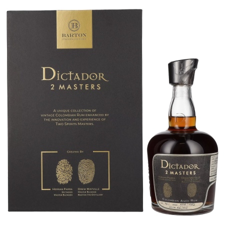 🌾Dictador 2 MASTERS 1979/1982 Barton Colombian Aged Rum 46% Vol. 0,7l in Geschenkbox | Spirits Village