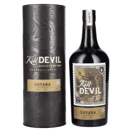 🌾Hunter Laing Kill Devil Guyana 25 Years Old Single Cask Rum 1992 46% Vol. 0,7l in Geschenkbox | Spirits Village