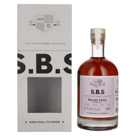 🌾1423 S.B.S BELIZE Rum 2005 58% Vol. 0,7l in Geschenkbox | Spirits Village