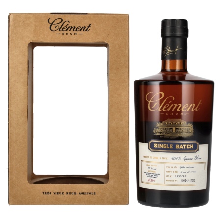 🌾Clément Trés Vieux Rhum Agricole SINGLE BATCH 100% Canne Bleue 46,1% Vol. 0,5l in Geschenkbox | Spirits Village