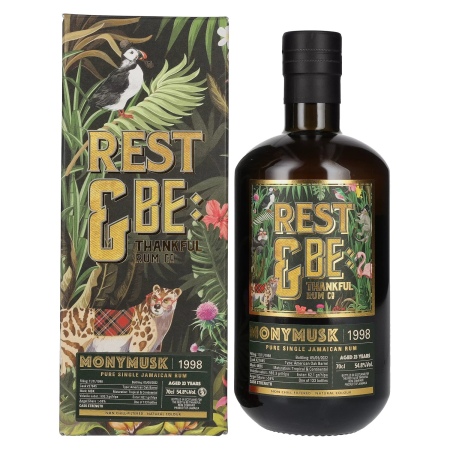 Rest & Be Thankful MONYMUSK 23 Years Old Pure Single Jamaican Rum 1998 54,8% Vol. 0,7l in Geschenkbox