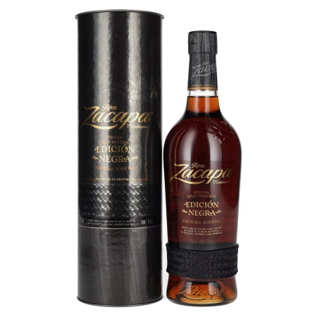 🌾Ron Zacapa Centenario EDICIÓN NEGRA Sistema Solera Gran Reserva 43% Vol. 0,7l in Geschenkbox | Spirits Village