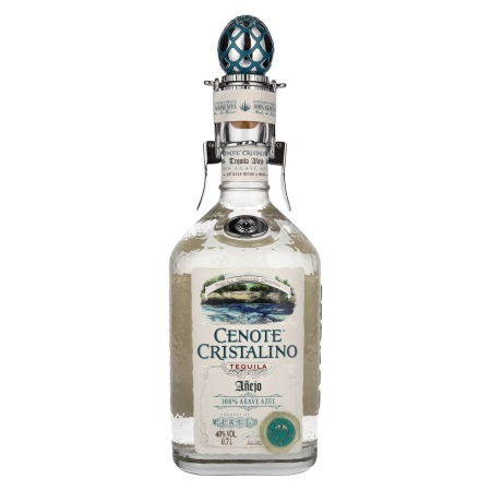 🌾Cenote CRISTALINO Tequila Añejo 100% Agave Azul 40% Vol. 0,7l | Spirits Village