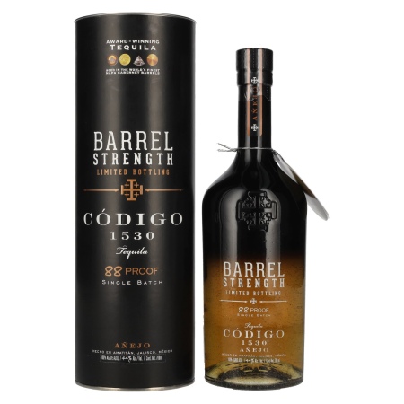 🌾Código 1530 BARREL AÑEJO Tequila 44% Vol. 0,7l in Geschenkbox | Spirits Village