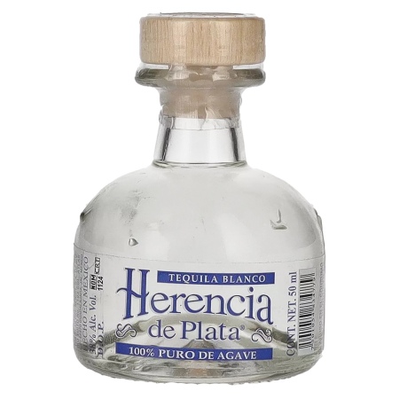 🌾Herencia de Plata BLANCO Tequila 100% Puro De Agave 38% Vol. 0,05l | Spirits Village