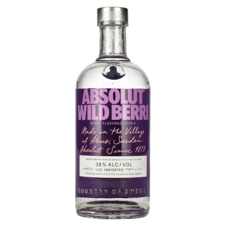 🌾Absolut WILD BERRY Flavored Vodka 38% Vol. 0,7l | Spirits Village