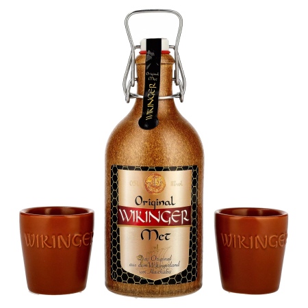 🌾Wikinger Met Original im Tonkrug 11% Vol. 0,5l mit 2 Tonbechern | Spirits Village