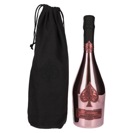 🌾Armand de Brignac Champagne Rosé Brut 12,5% Vol. 0,75l in Velvet Bag | Spirits Village