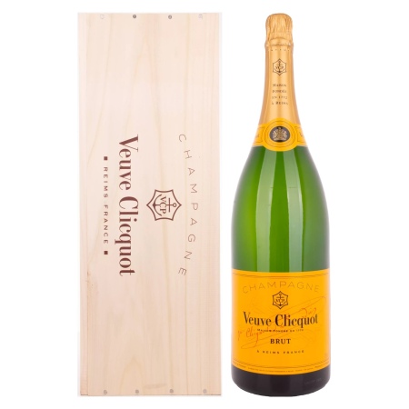 🌾Veuve Clicquot Champagne Brut Yellow Label 12% Vol. 3l in Holzkiste | Spirits Village