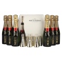 🌾Moët & Chandon Champagne AT HOME PACK 12% Vol. 6x0,2l in Geschenkbox mit Bottle Sippers | Spirits Village