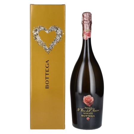 🌾Bottega Petalo Moscato Il Vino dell' Amore 6,5% Vol. 1,5l in Geschenkbox | Spirits Village