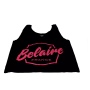 🌾Luc Belaire Crop Tank Top Schwarz-Pink | Spirits Village