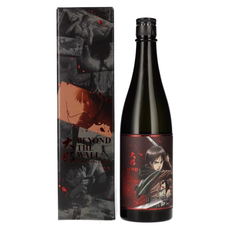 🌾Attack on Titan x Beyond the Wall EREN Model Japanese Sake 15% Vol. 0,72l in Geschenkbox | Spirits Village