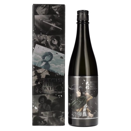 🌾Attack on Titan x Beyond the Wall MIKASA Model Japanese Sake 15% Vol. 0,72l in Geschenkbox | Spirits Village