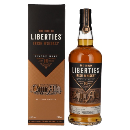 🌾The Dublin LIBERTIES Copper Alley 10 Years Old Oloroso Sherry Cask Finish 46% Vol. 0,7l in Geschenkbox | Spirits Village