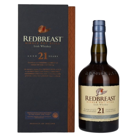 🌾Redbreast 21 Years Old Single Pot Still Irish Whiskey 46% Vol. 0,7l in Holzkiste | Spirits Village