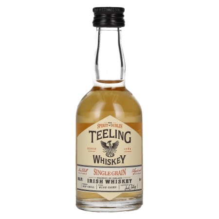 🌾Teeling Whiskey SINGLE GRAIN Irish Whiskey Wine Cask 46% Vol. 0,05l | Spirits Village